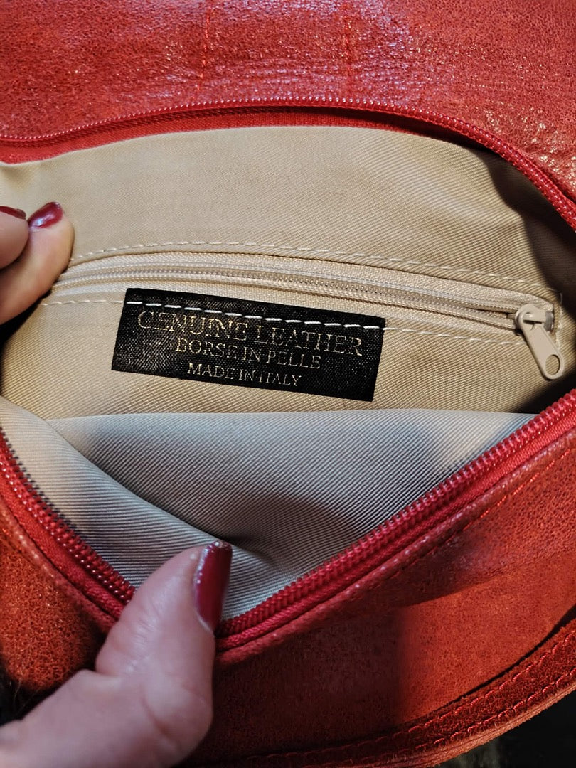 Sac Borse in Pelle - Taille unique - Rouge - État : Bon