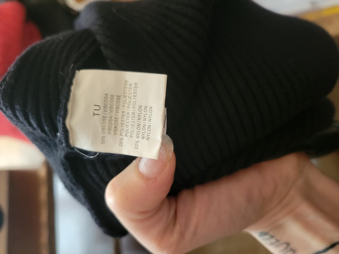 Gilet zippé col similicuir noir Taille unique - État : Excellent