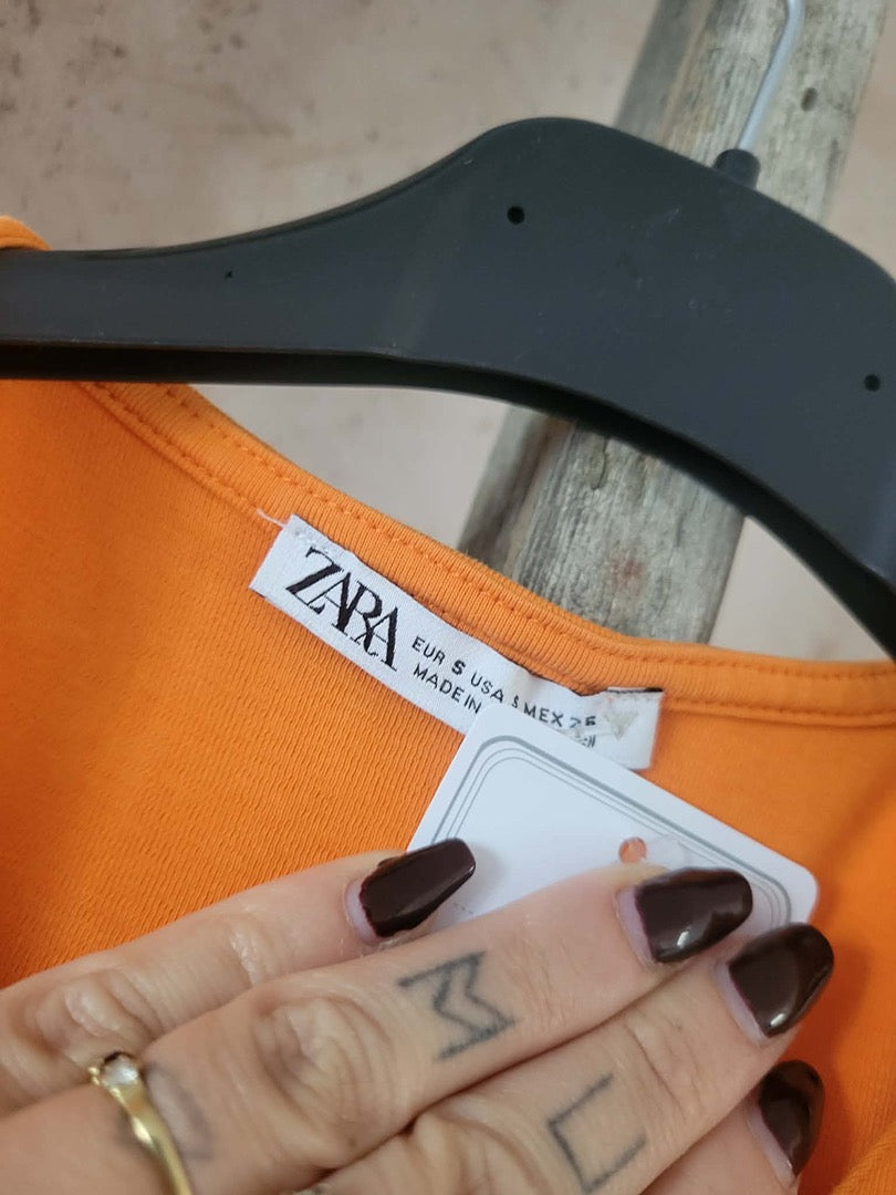 Robe d'été Zara - S - Orange - État : Excellent