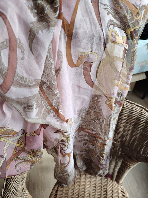 Foulard Mila Schön - Taille unique - Rose - État : Excellent