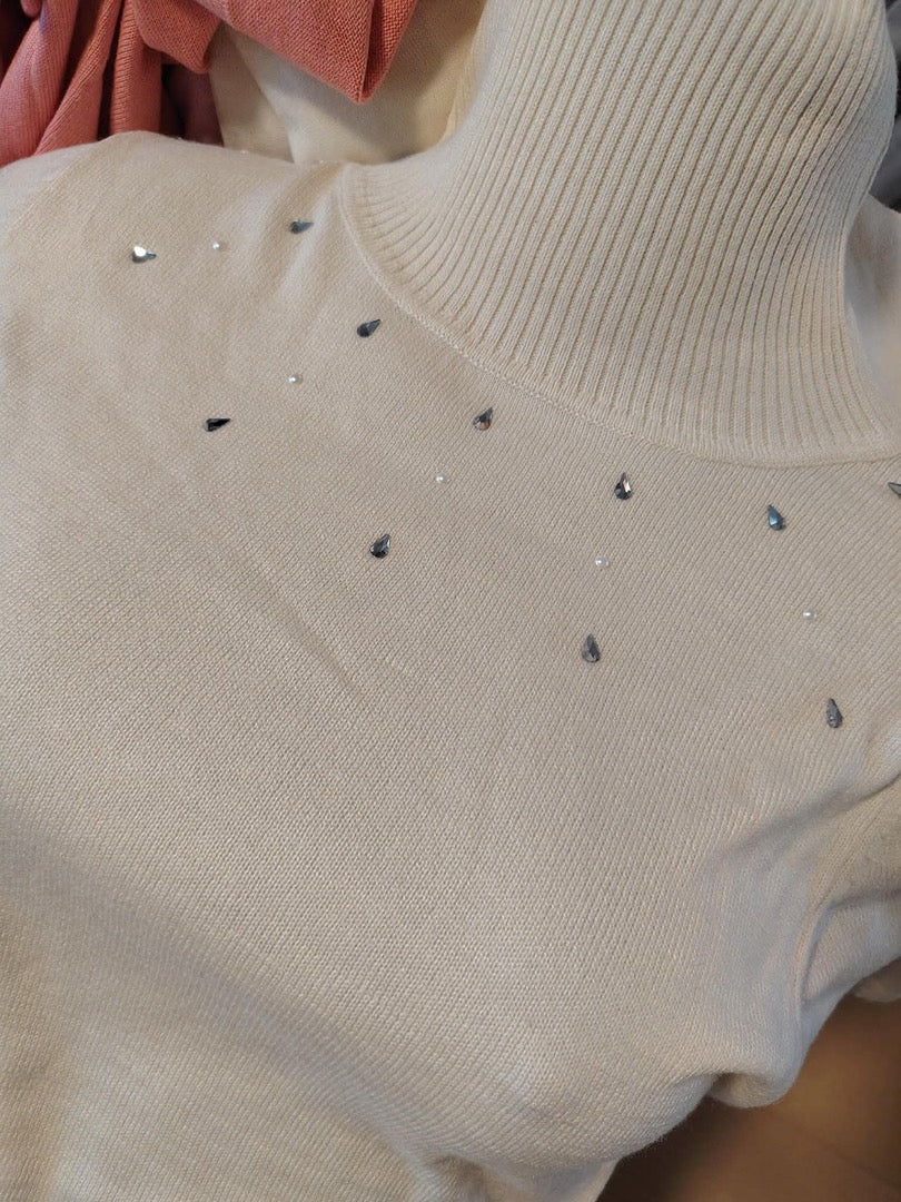 Pull col roulé Ilc - 38 - Crème - État : Excellent