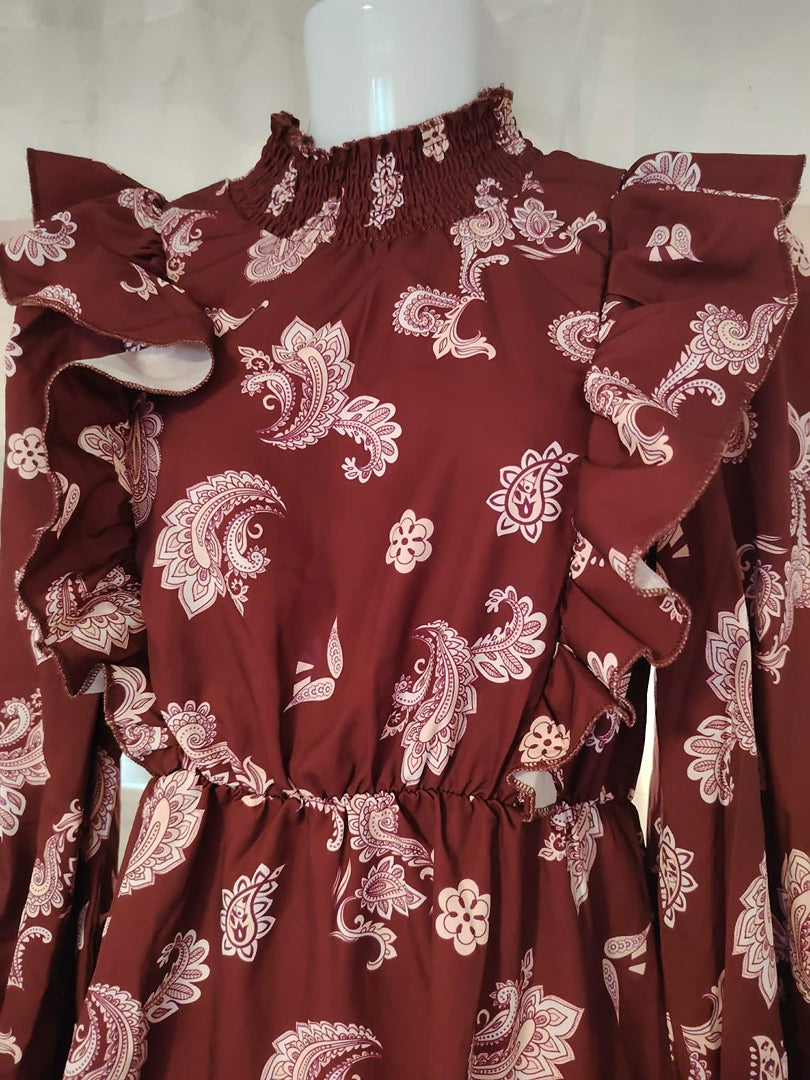 Robe courte - S - Bordeaux - État : Excellent