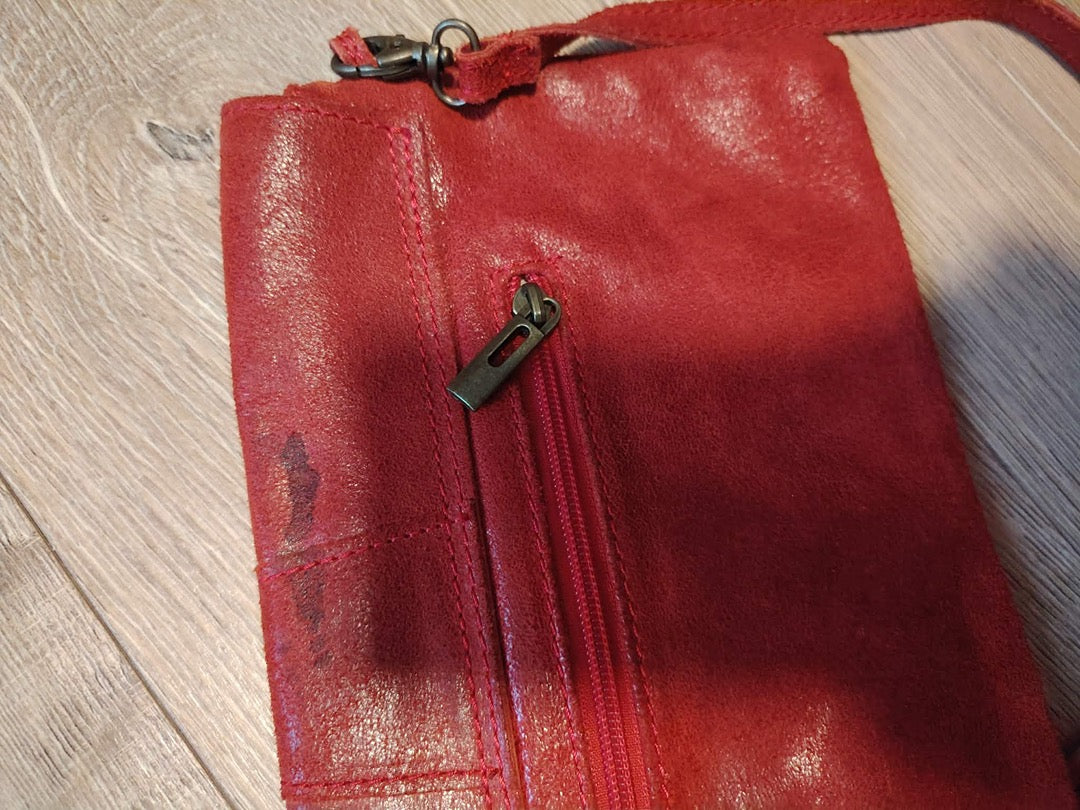 Sac Borse in Pelle - Taille unique - Rouge - État : Bon
