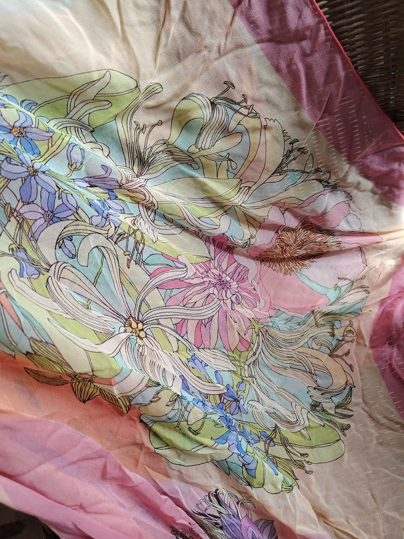 Foulard Laura Biagiotti - Taille unique - Rose - État : Excellent