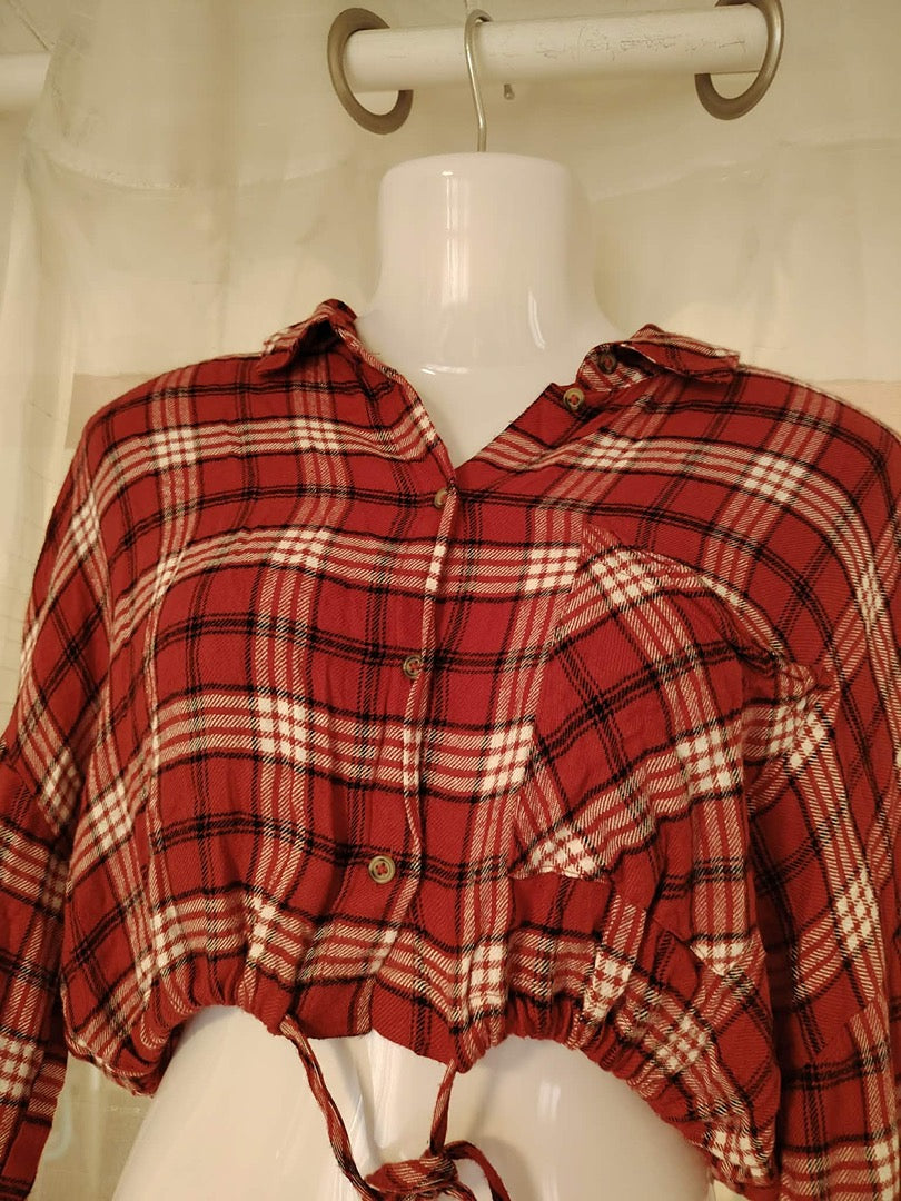 Chemise courte Tally Weijl - S - Rouge - État : Excellent