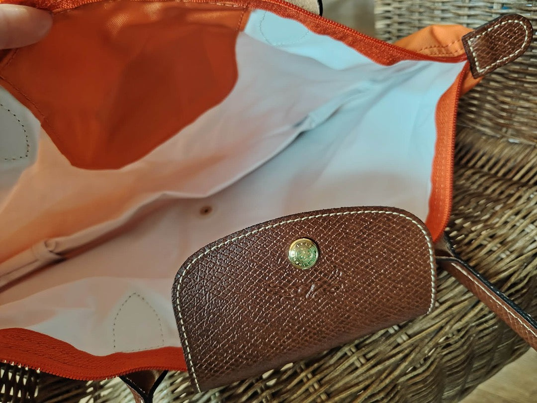 Sac cabas Longchamp - L - Orange - État : Excellent