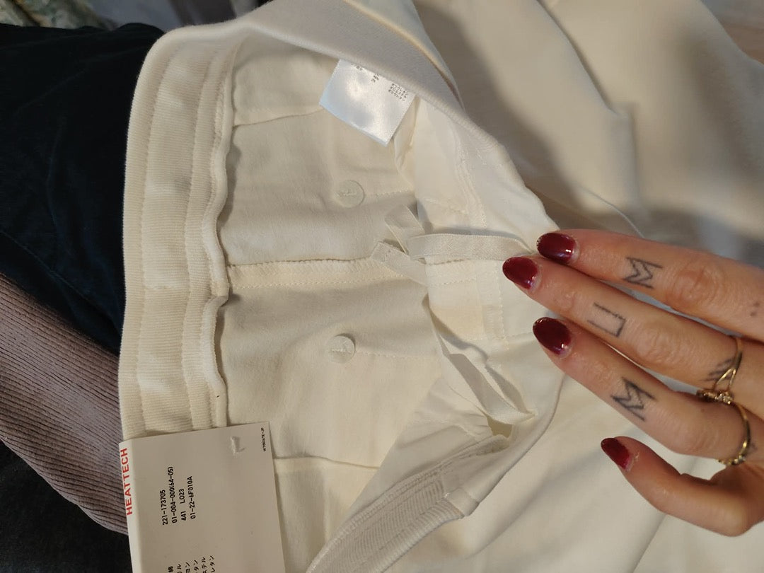 Jegging Uniqlo Heattech - M - Blanc cassé - État : Excellent
