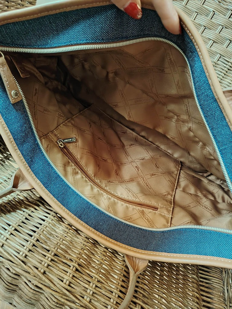 Cabas Longchamp - L - Bleu - État : Excellent