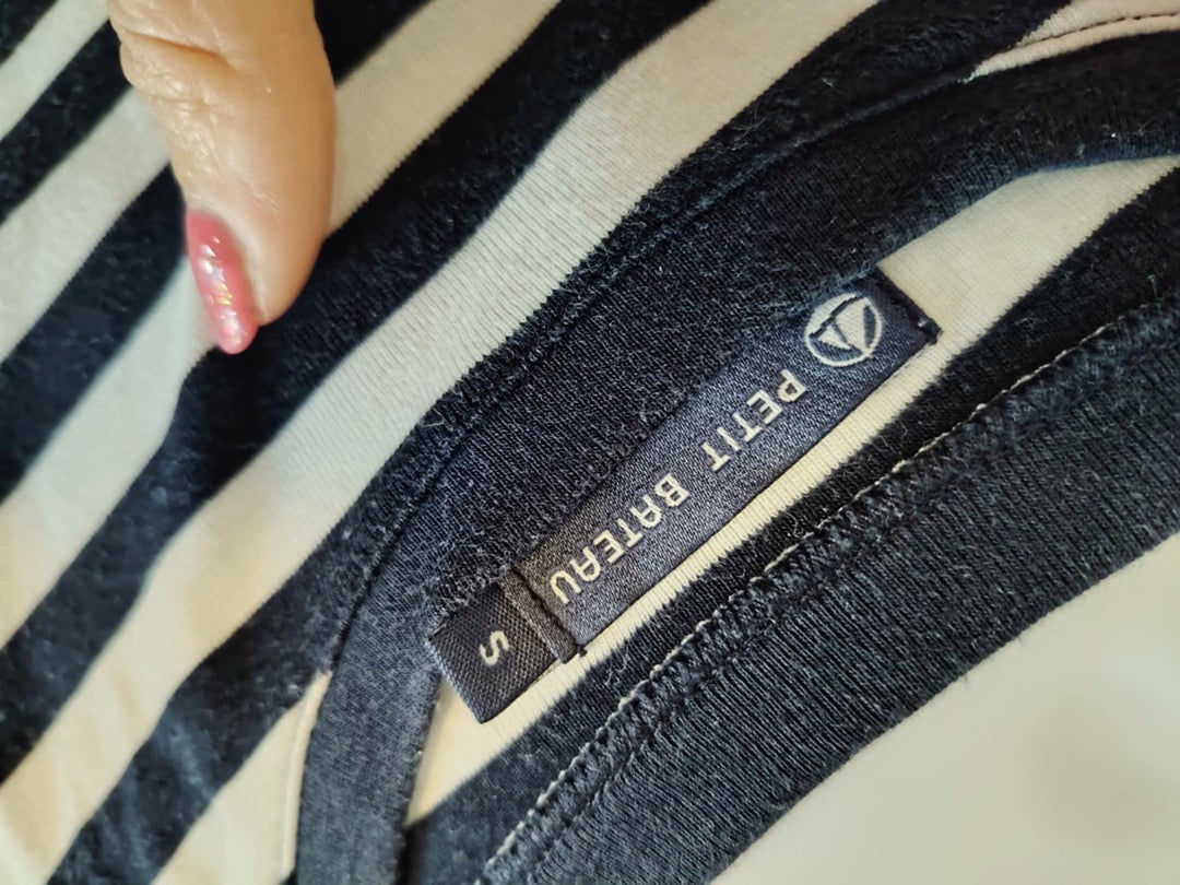 Marinière Petit Bateau - S - Navy - État : Excellent