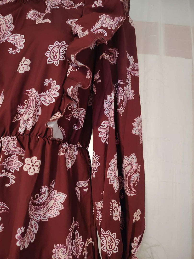 Robe courte - S - Bordeaux - État : Excellent