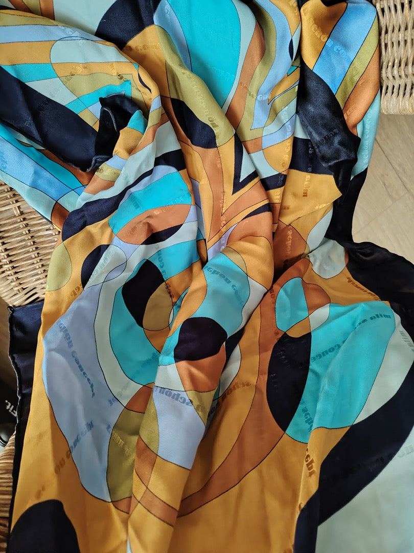 Foulard Mila Schön Concept - Taille unique - Jaune - État : Excellent