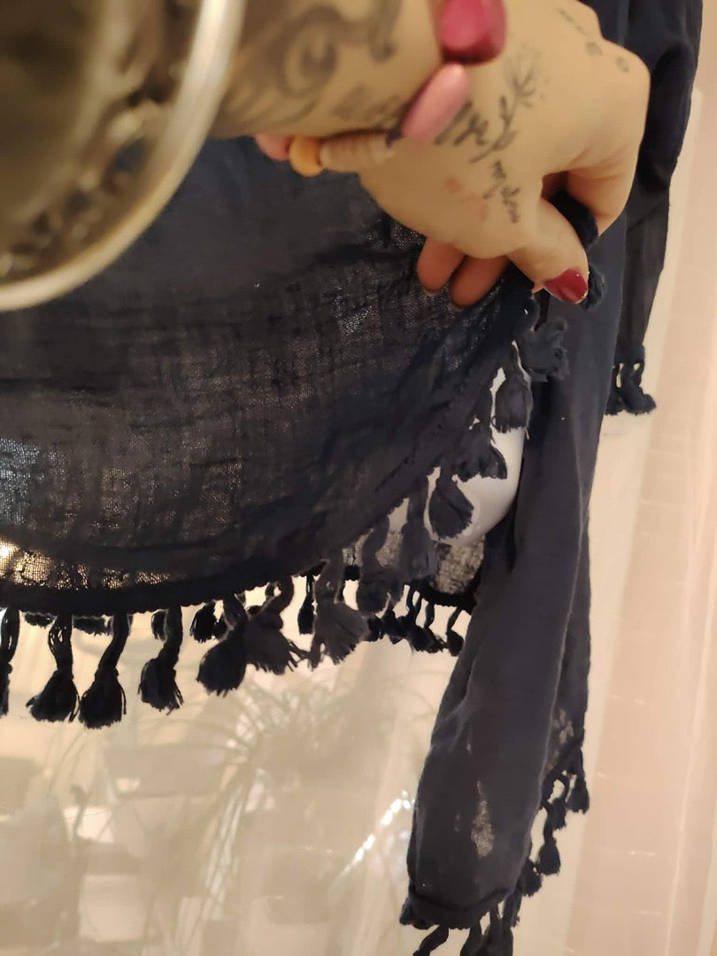 Kimono Miss & Yes - Lin -taille unique - Bleu marine - État : Excellent