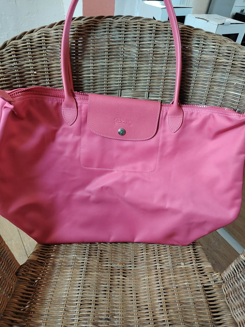 Sac cabas Longchamp - L - Rose - État : Excellent