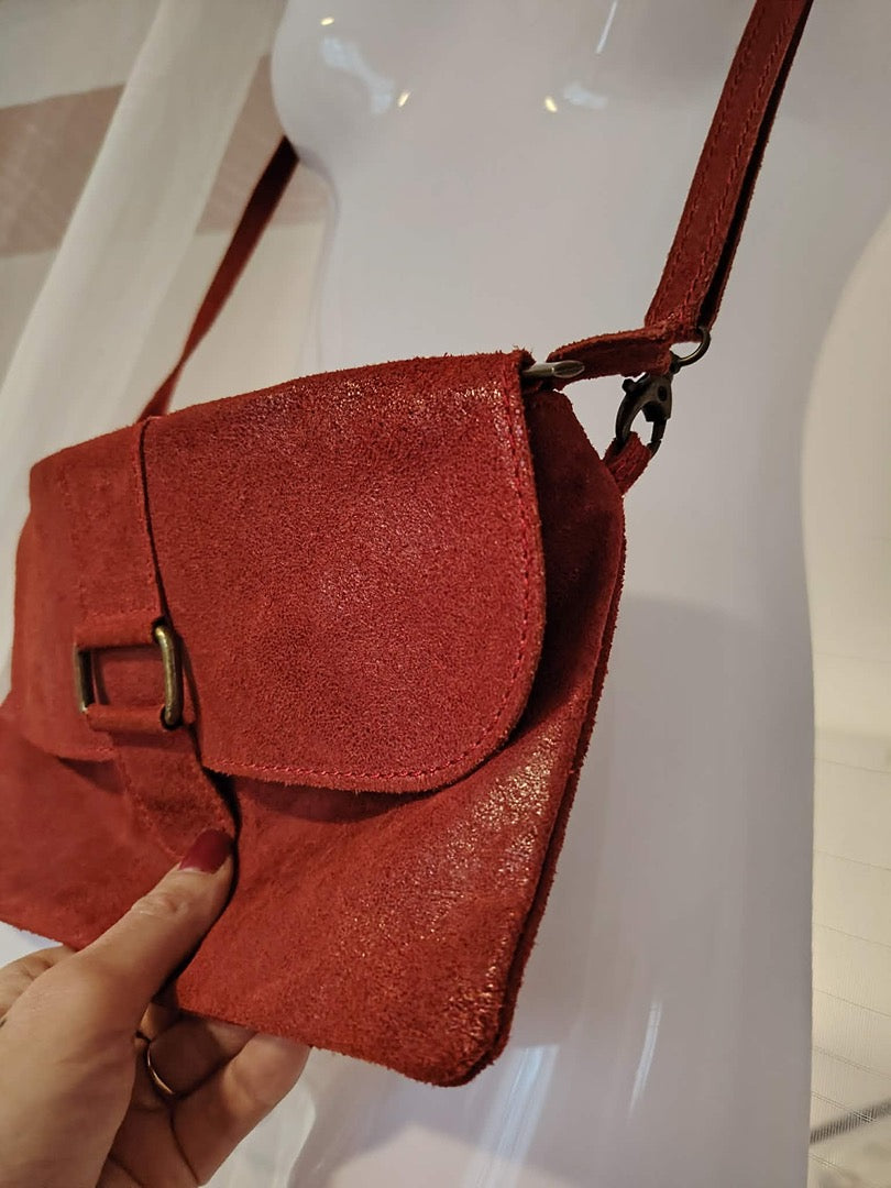 Sac Borse in Pelle - Taille unique - Rouge - État : Bon