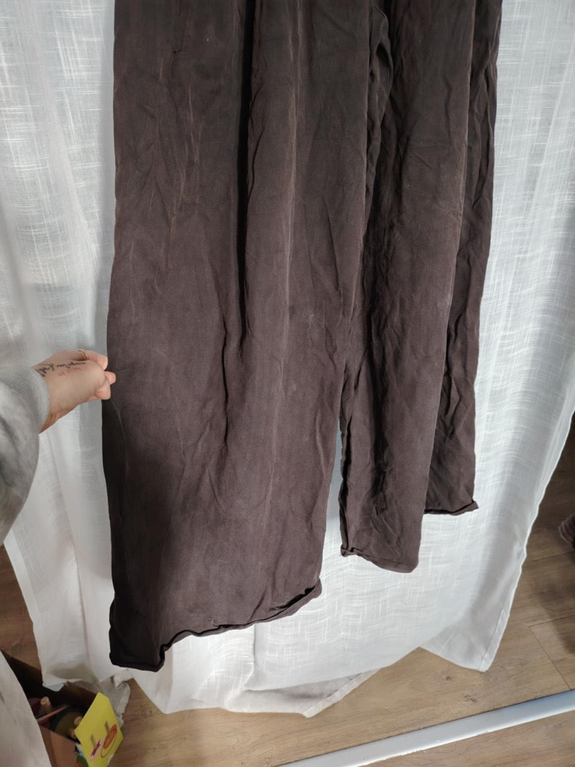 Pantalon large Françoise Pendville - 40 - Marron - État : Excellent