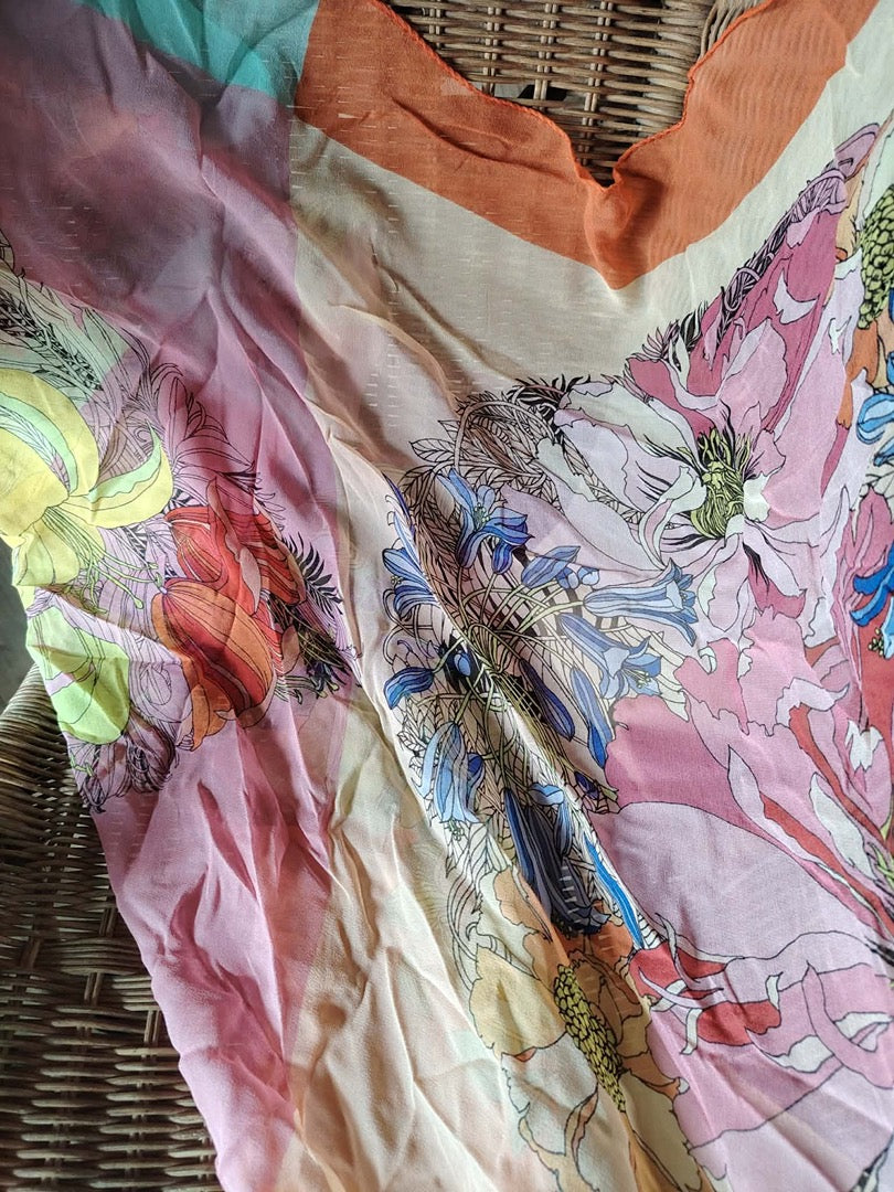 Foulard Laura Biagiotti - Taille unique - Rose - État : Excellent