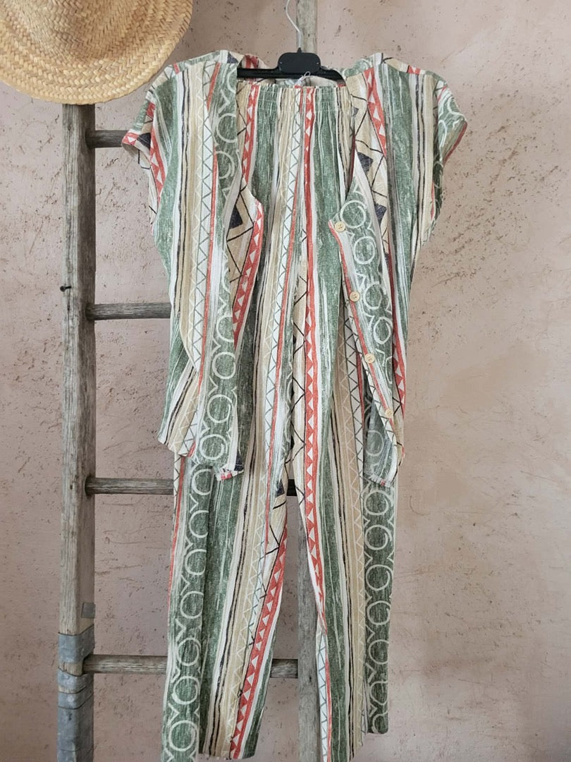 Ensemble Vintage - M - Vert - État : Excellent