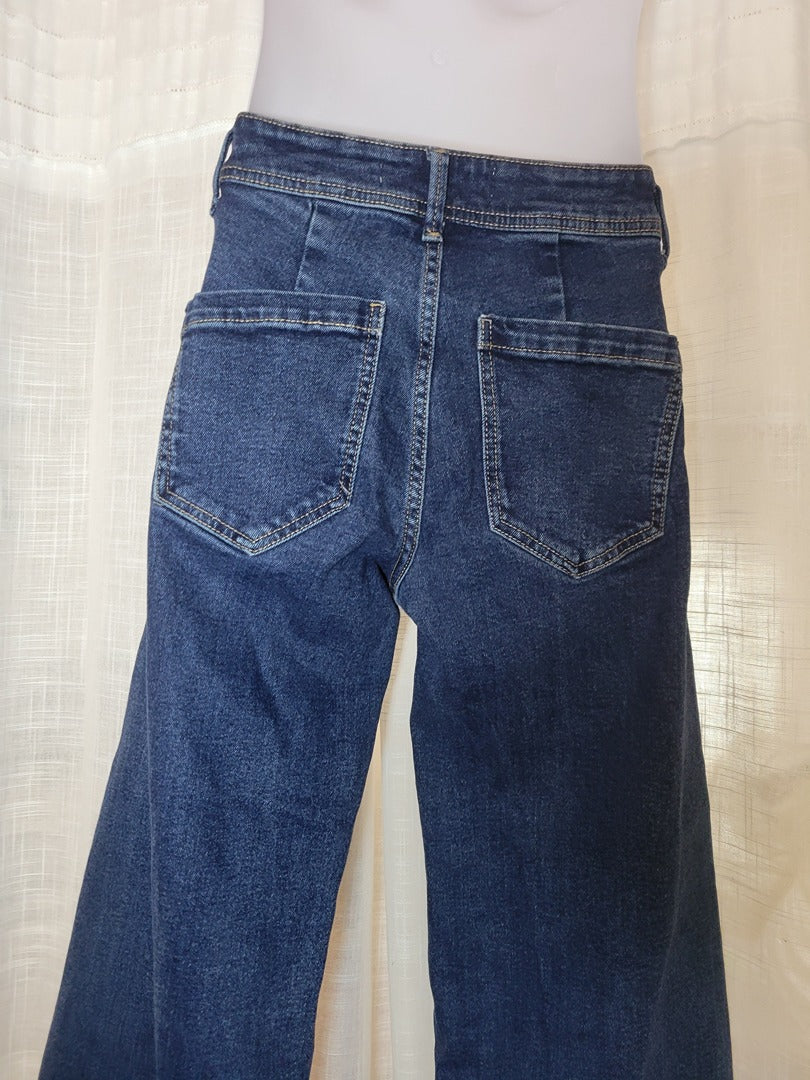 Jean droit Stradivarius - 34 - Bleu - État : Excellent