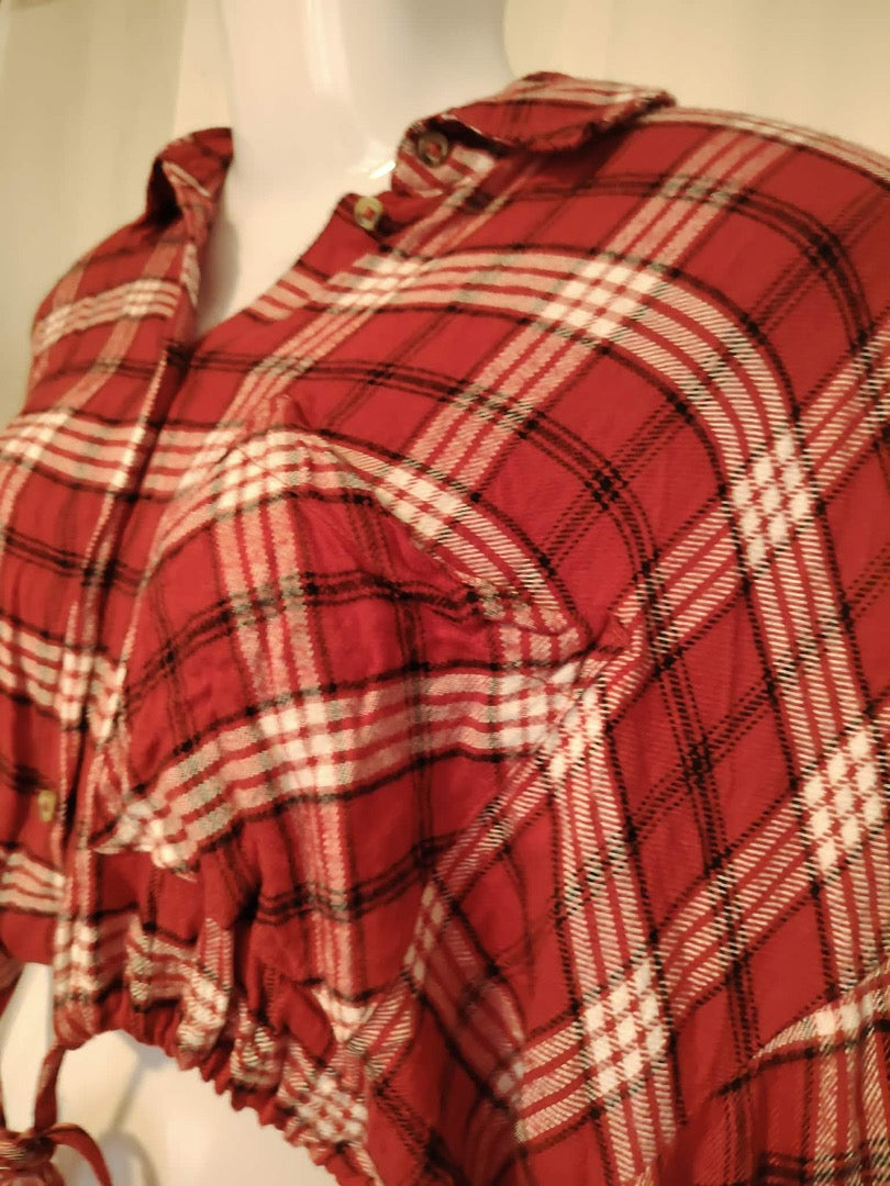 Chemise courte Tally Weijl - S - Rouge - État : Excellent