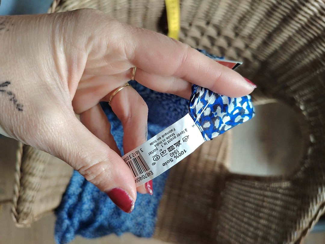 Foulard Monoprix Autre Ton - Taille unique - Bleu - État : Excellent