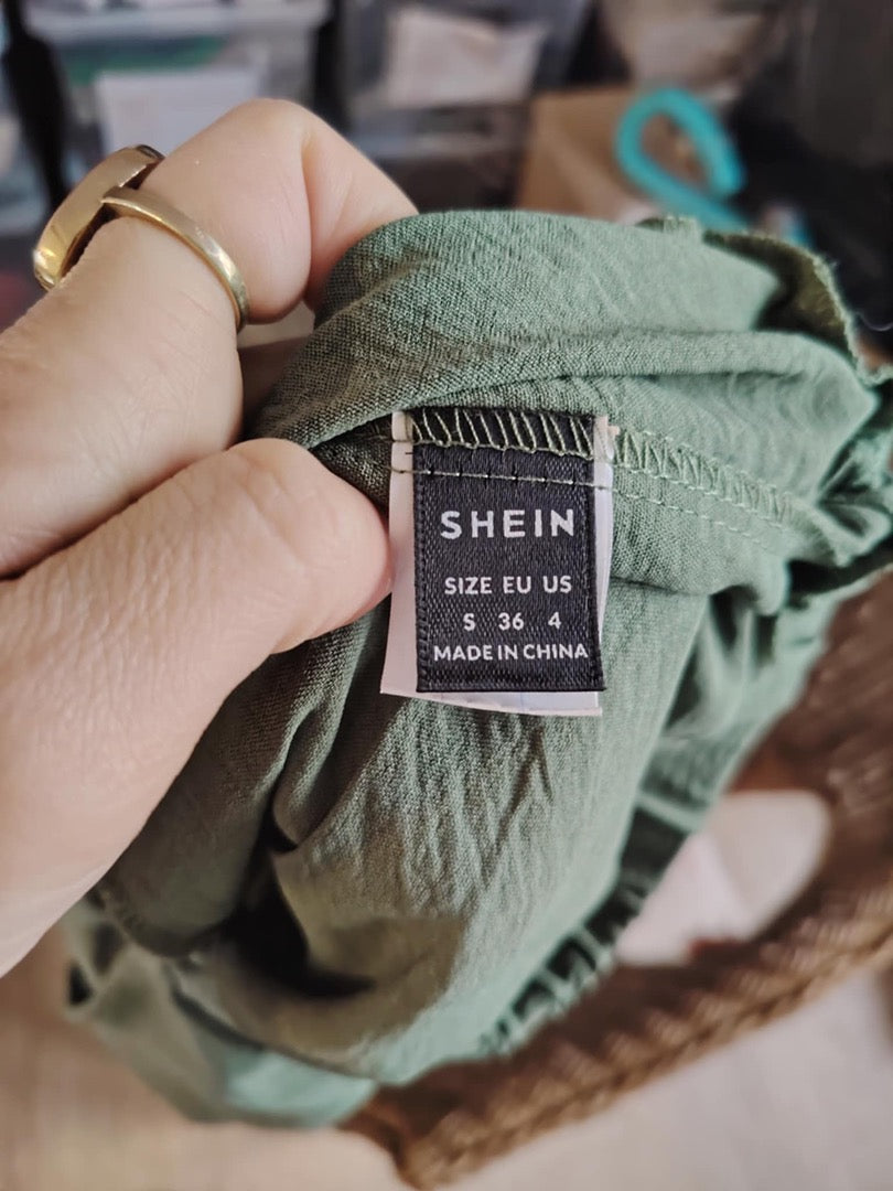 Pantalon large Shein - 36 - Khaki - État : Excellent