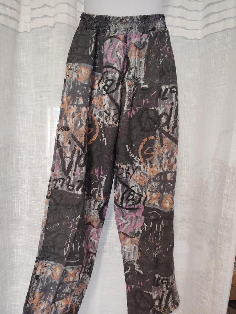 Pantalon large City Line - Taille unique - Gris - État : Excellent