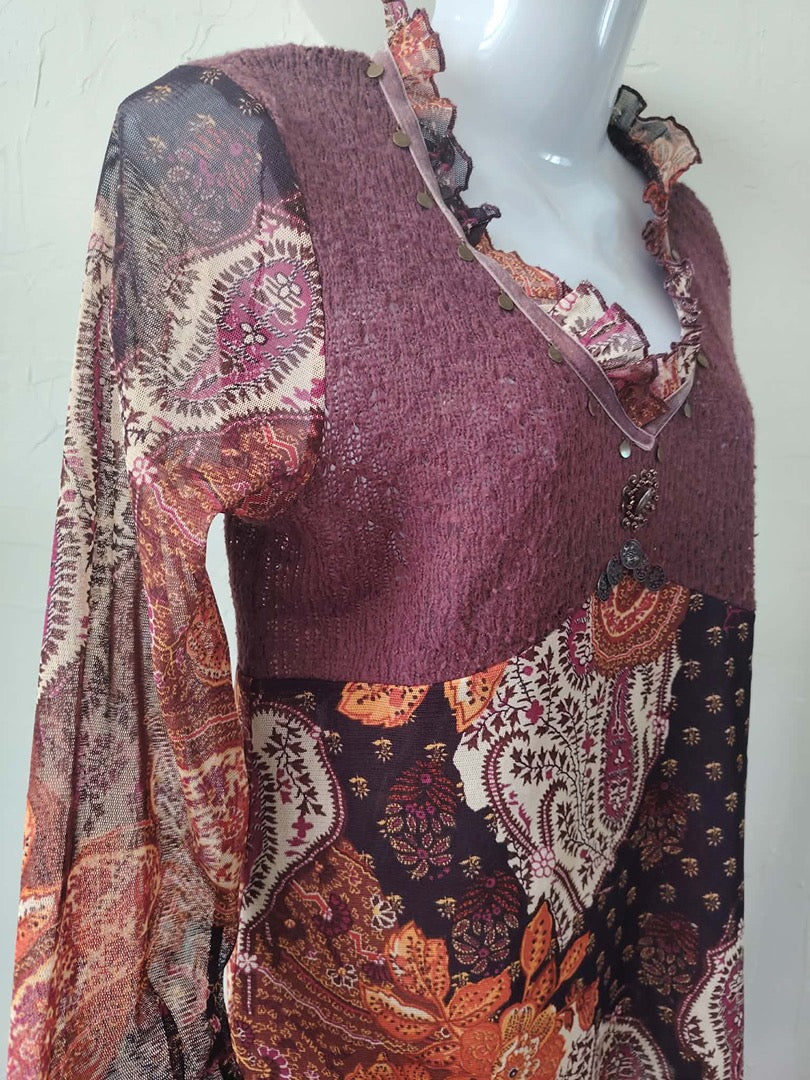 Blouse Jacqueline Riu - L - Bordeaux - État : Excellent