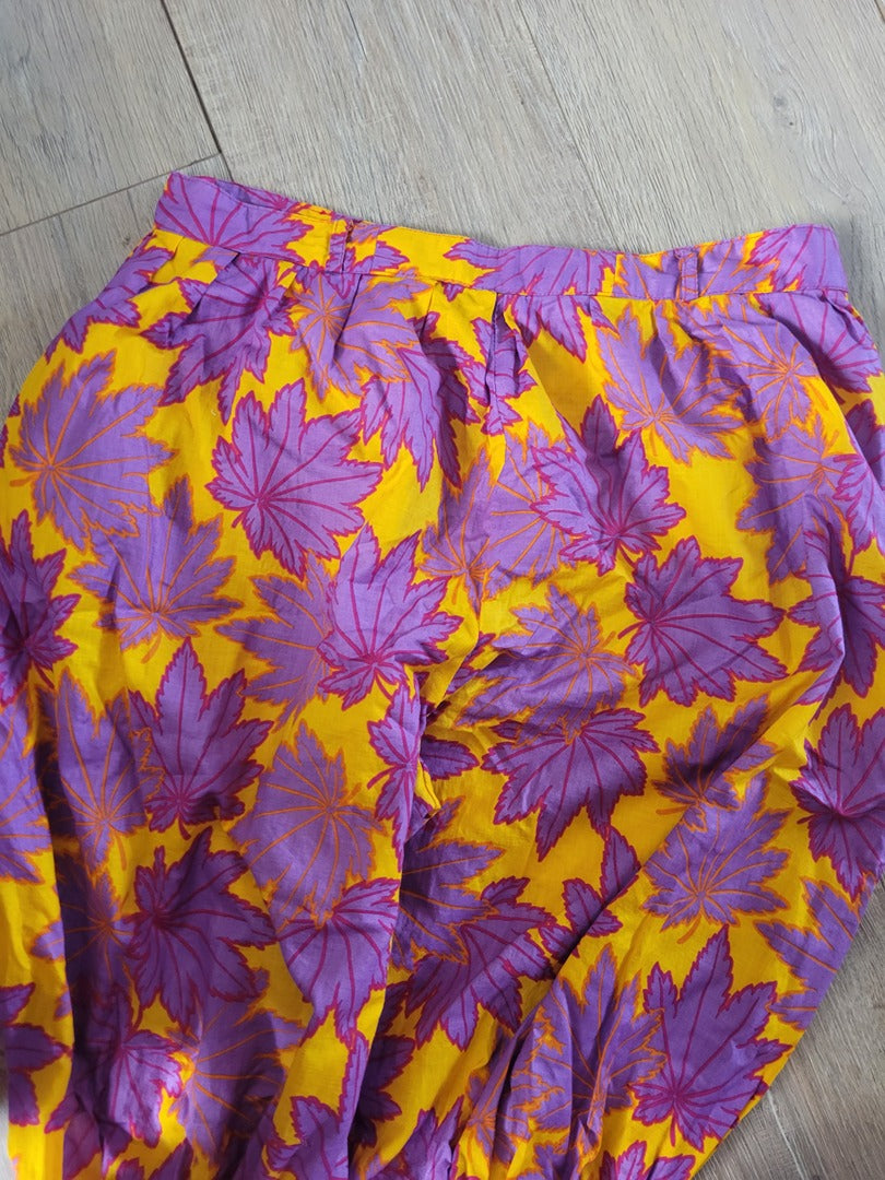 Pantalon sarouel court Vintage - 42 - Jaune - État : Excellent