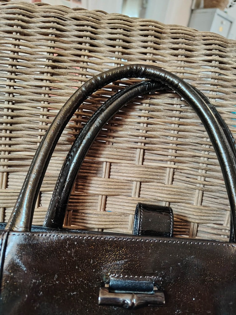 Sac à main Longchamp Roseau - Taille unique - Marron - État : Excellent