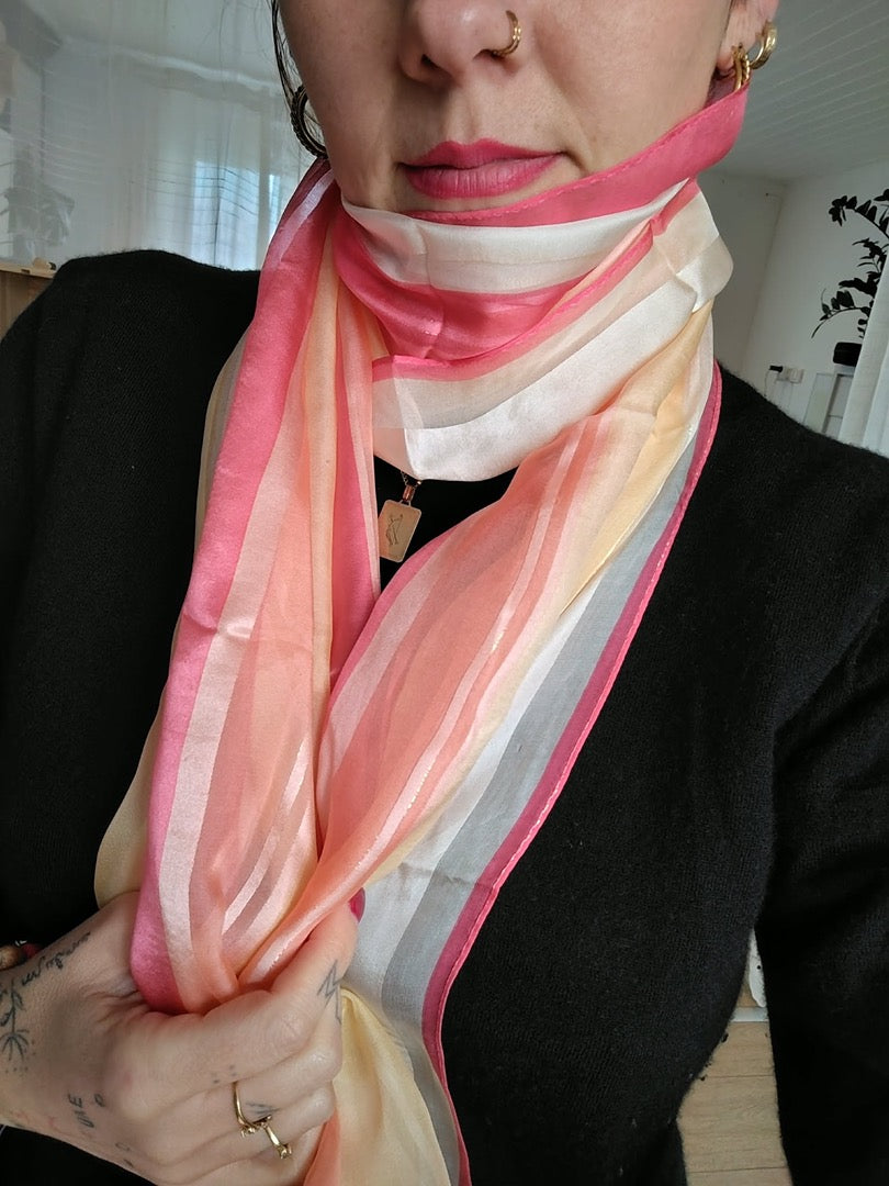 Foulard Aurora - Taille unique - Rose - État : Excellent