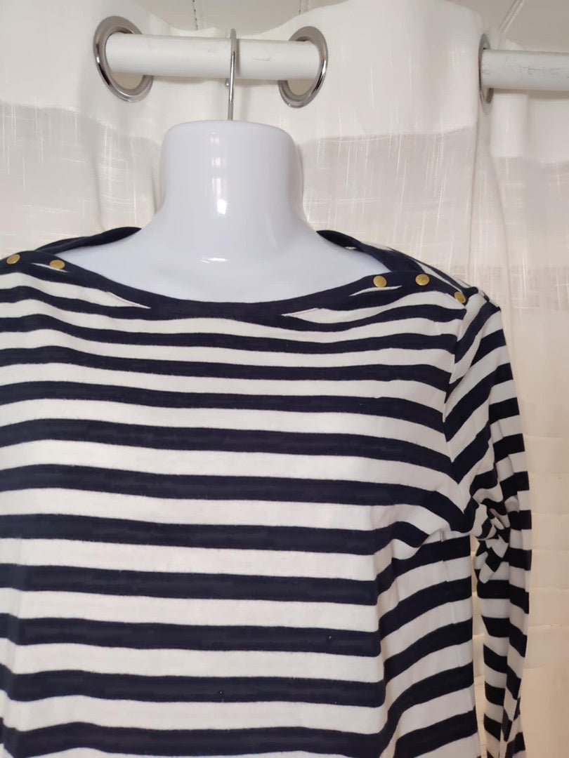 Marinière Petit Bateau - S - Navy - État : Excellent