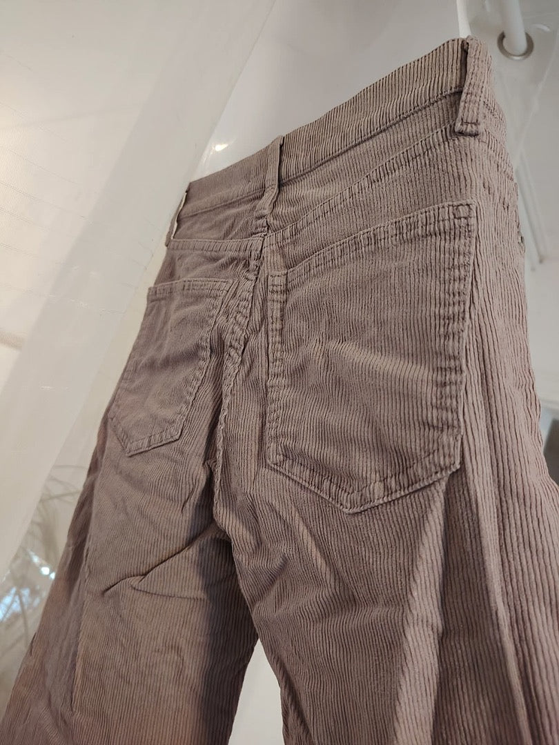Pantalon velours côtelé Uniqlo - Xs - Mauve - État : Excellent