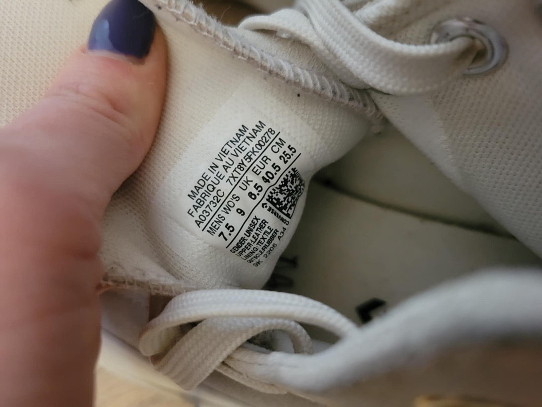 Baskets Converse Run Star Hike - 40.5 - Crème - État : Excellent