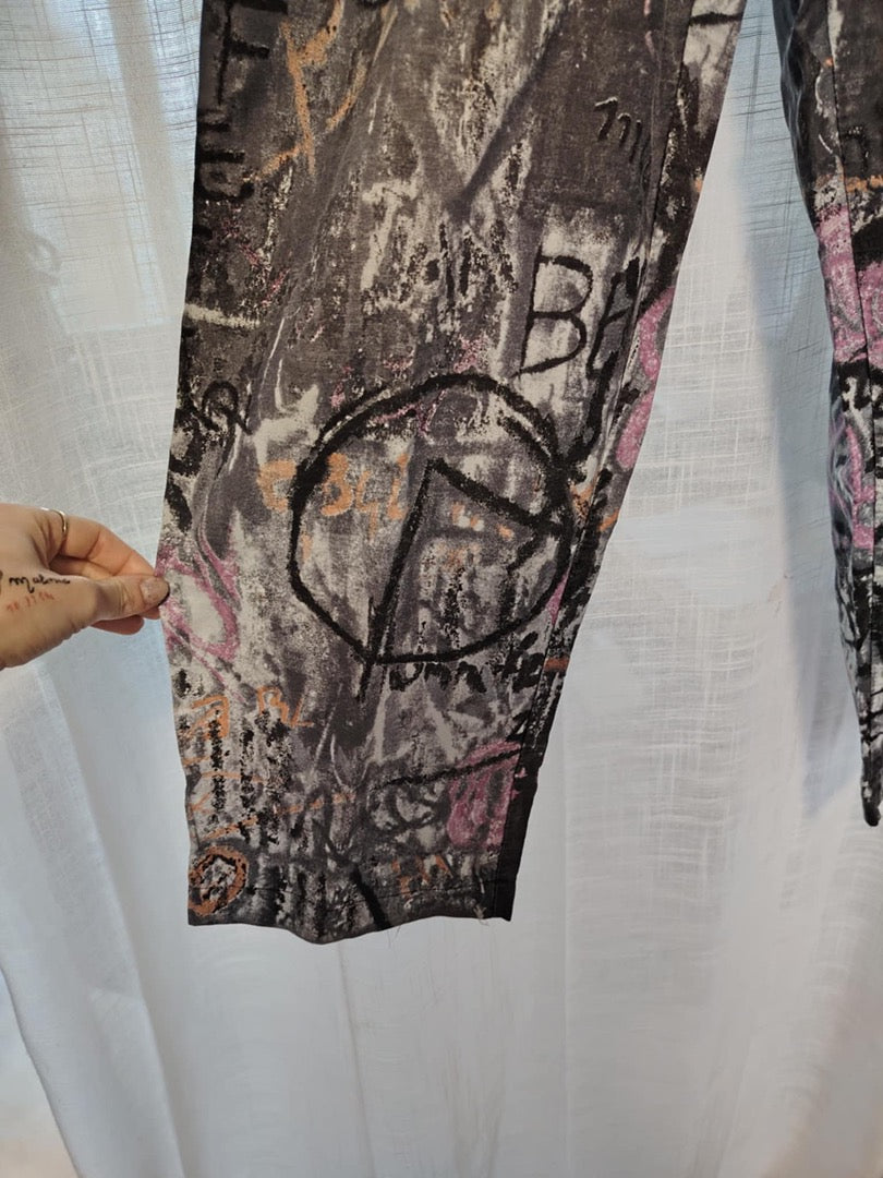 Pantalon large City Line - Taille unique - Gris - État : Excellent