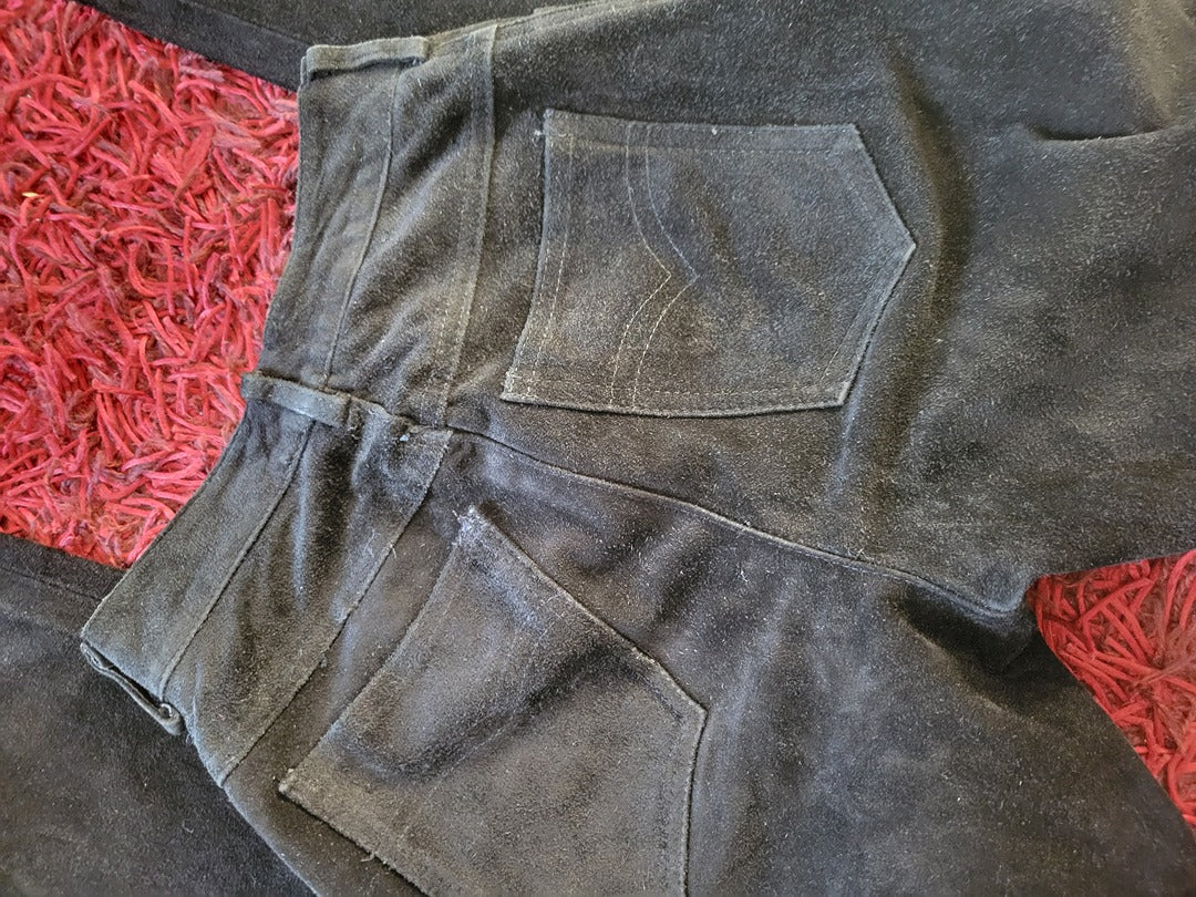 Pantalon femme cuir - 26 - État : vintage