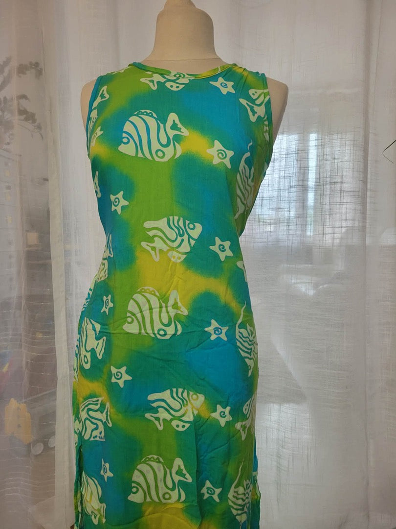 Robe d'été Vintage - S - Vert -