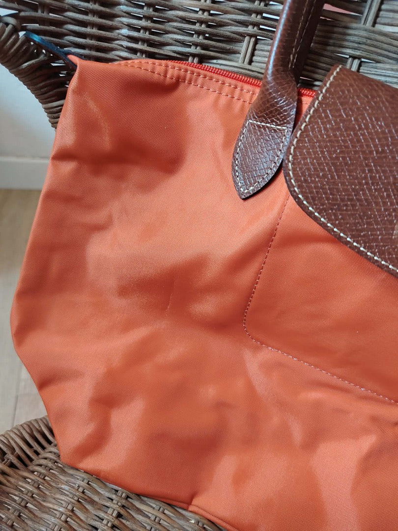 Sac cabas Longchamp - L - Orange - État : Excellent
