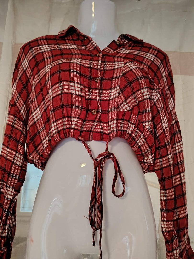 Chemise courte Tally Weijl - S - Rouge - État : Excellent