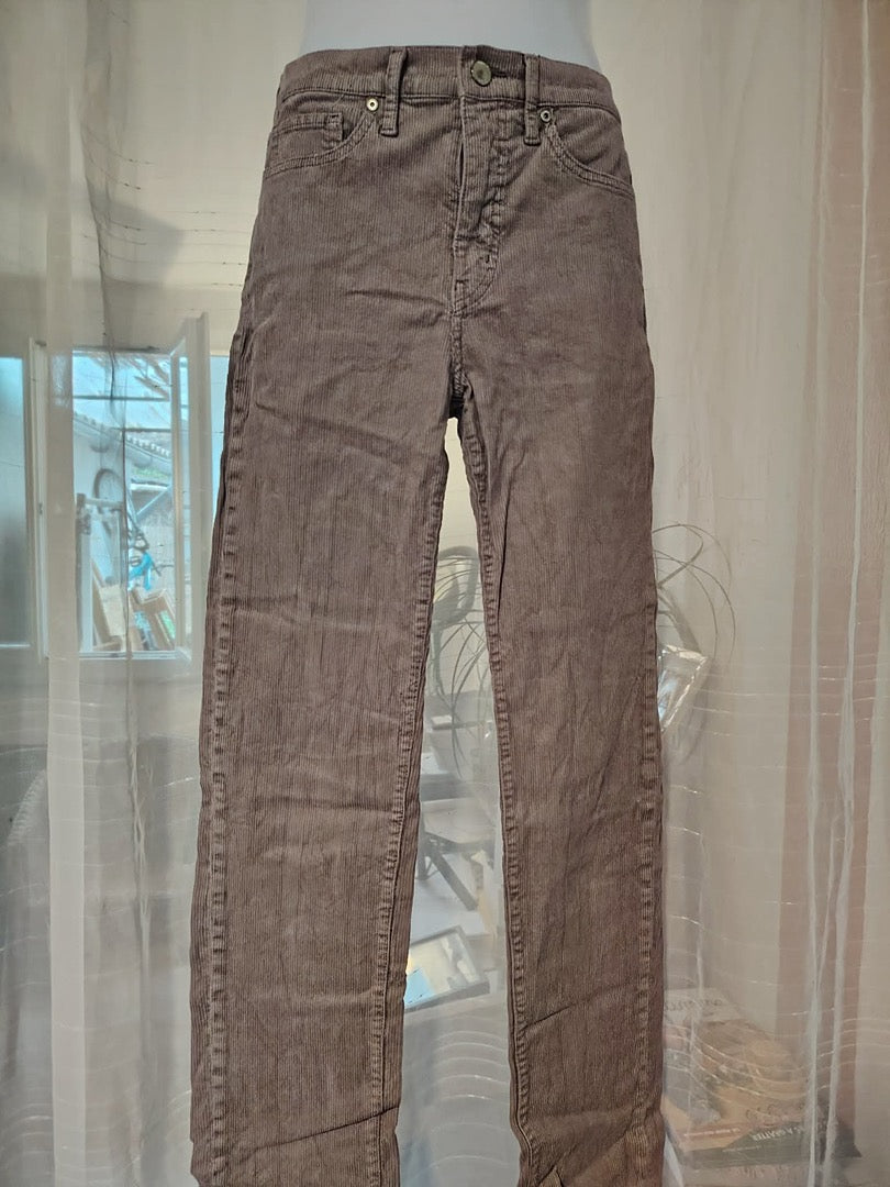 Pantalon velours côtelé Uniqlo - Xs - Mauve - État : Excellent