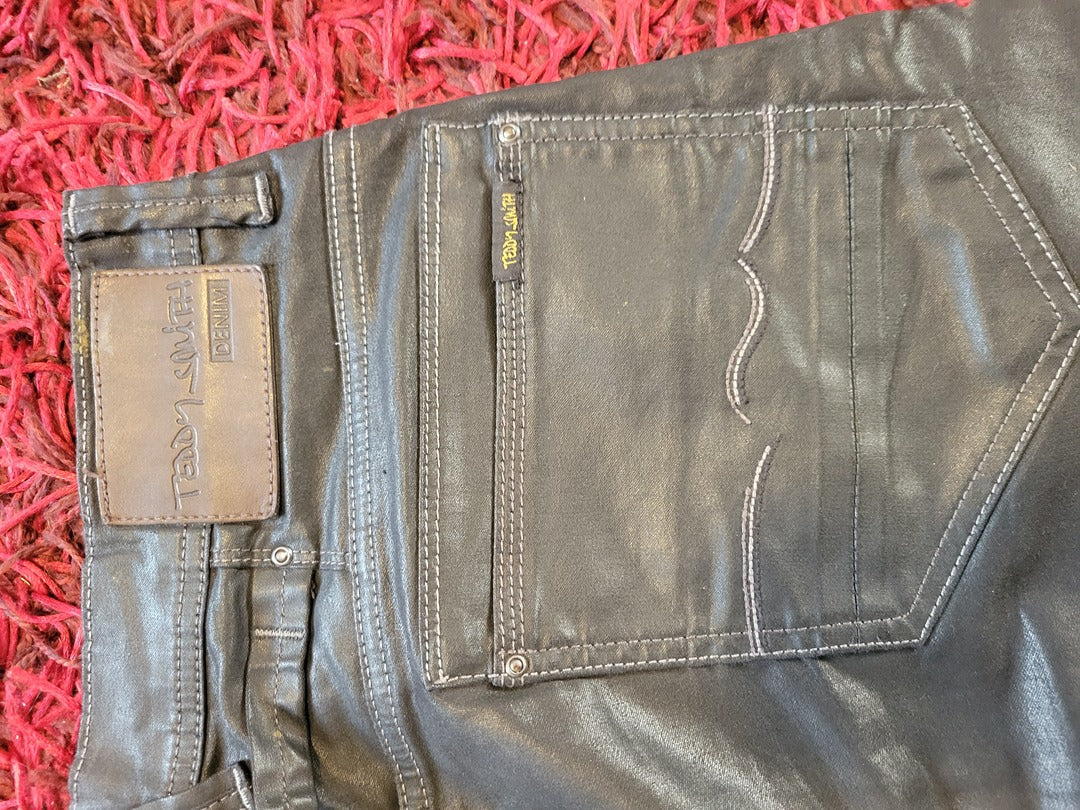 Pantalon cuir veritable Teddy Smith - 33 - Noir -