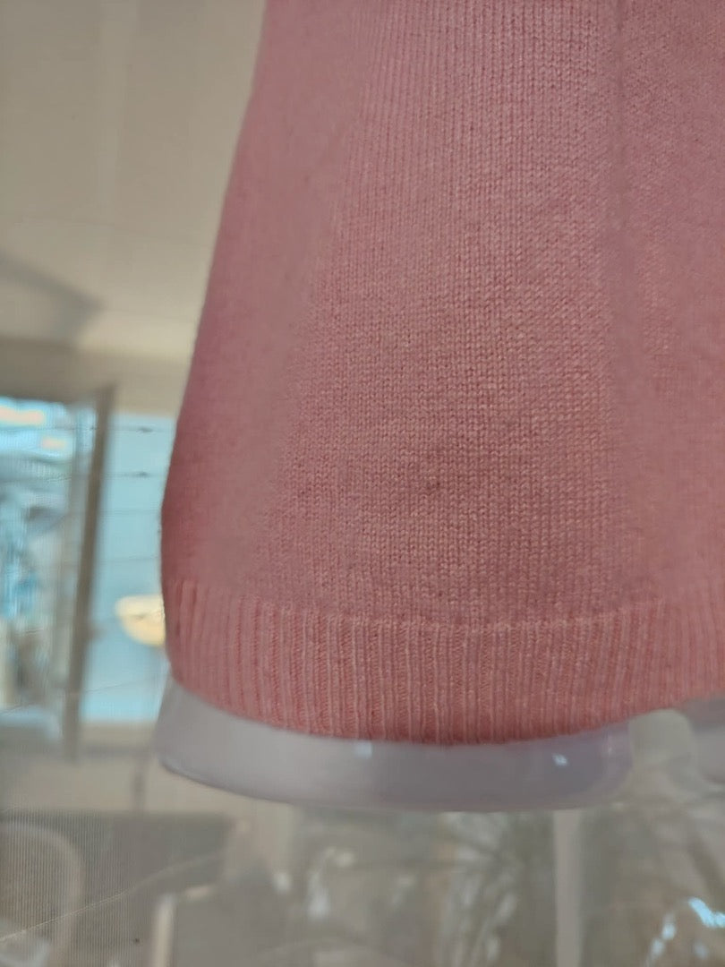 Pull manches courtes Cachemire - M - Rose - État : Excellent