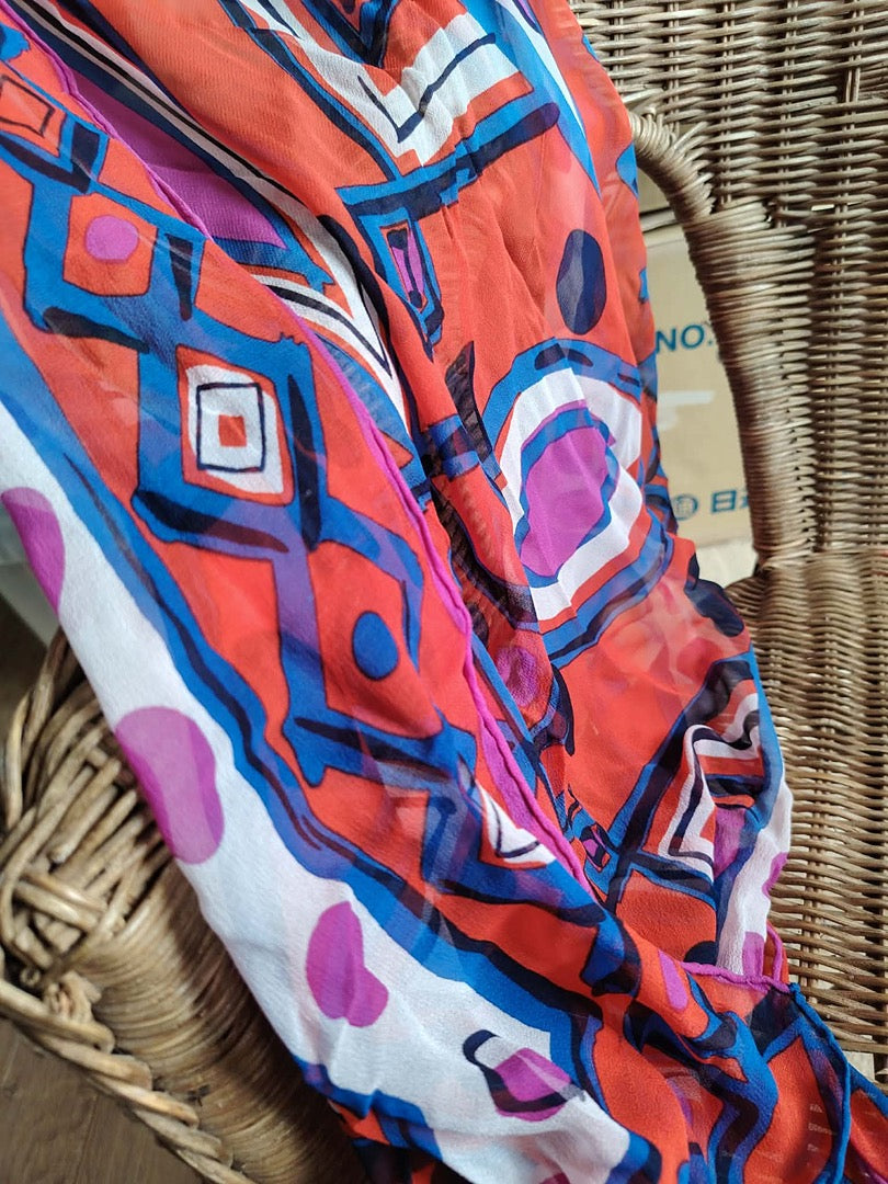 Foulard Coveri Collection - Taille unique - Orange - État : Excellent