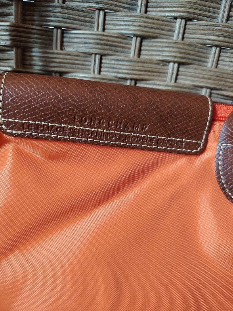 Sac cabas Longchamp - L - Orange - État : Excellent
