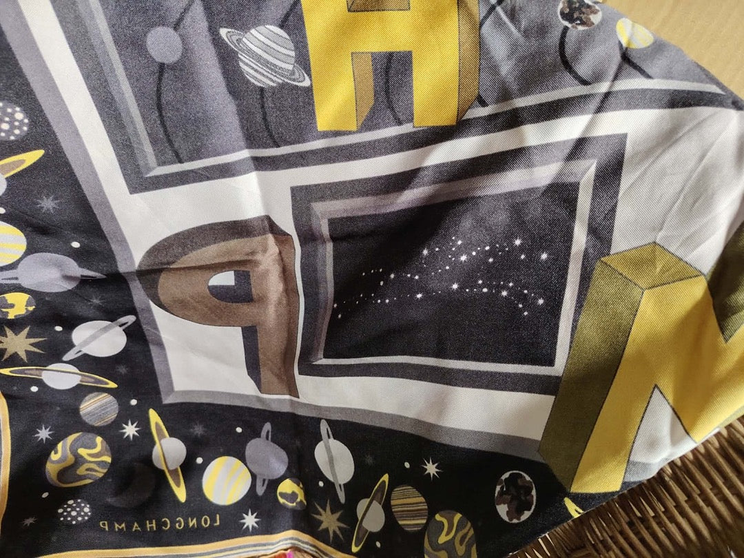 Foulard Longchamp - Taille unique - Noir - État : Excellent