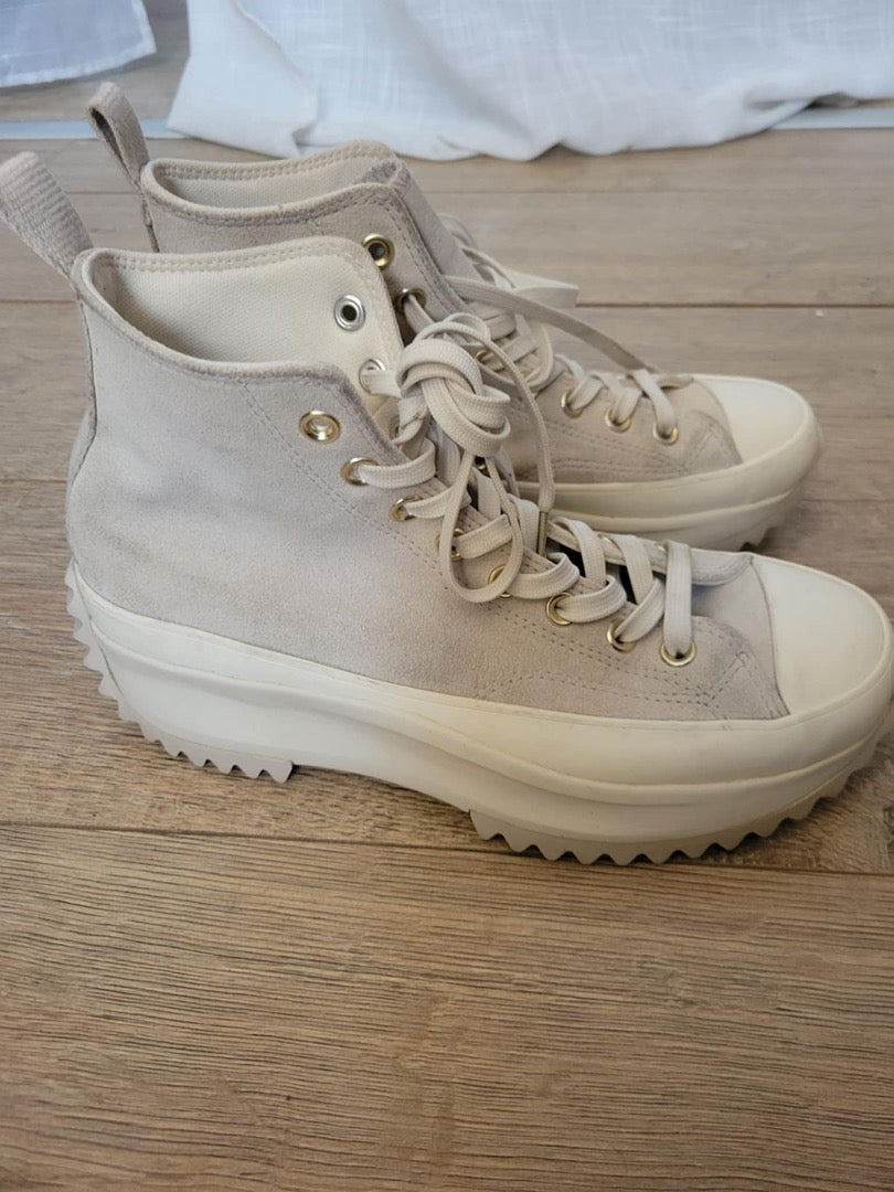 Baskets Converse Run Star Hike - 40.5 - Crème - État : Excellent