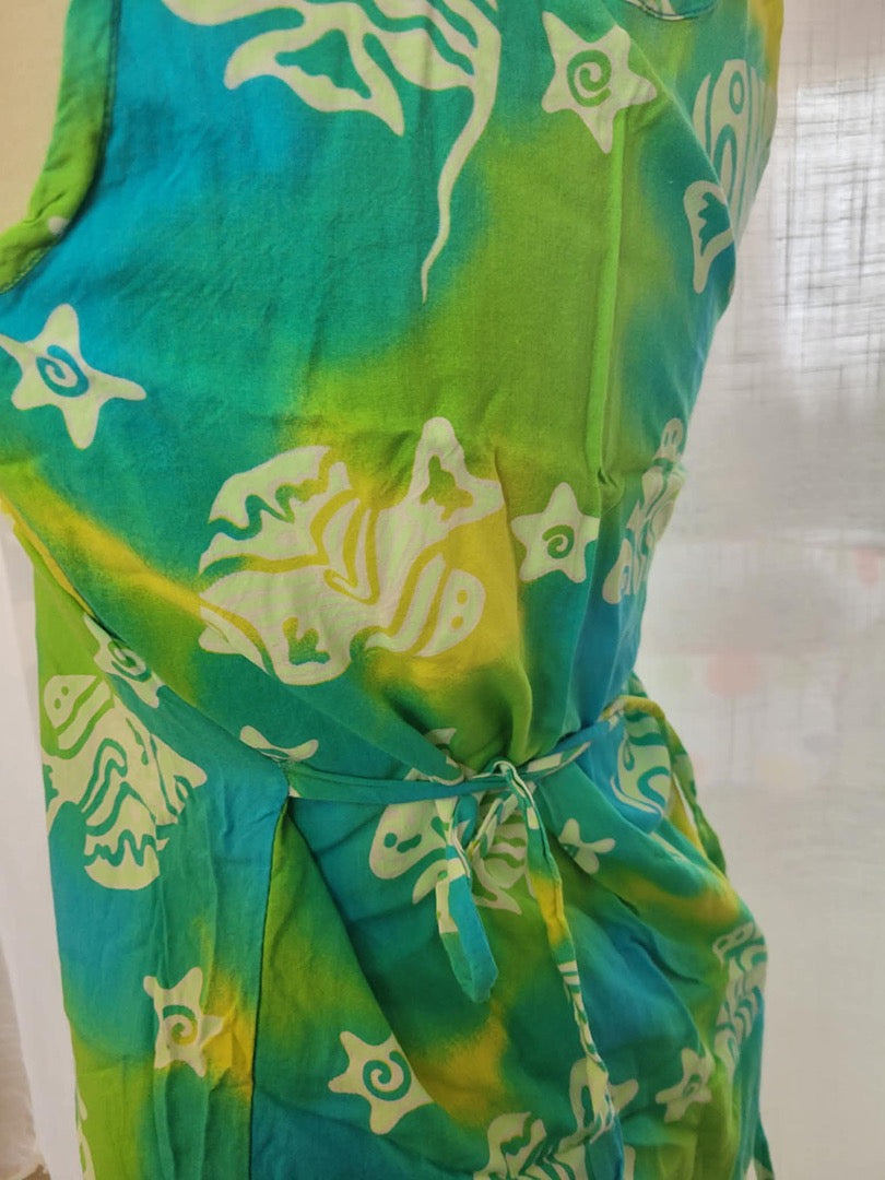 Robe d'été Vintage - S - Vert -