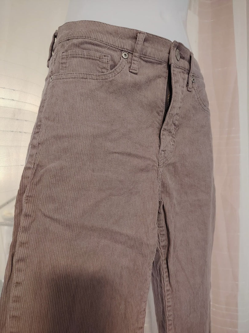 Pantalon velours côtelé Uniqlo - Xs - Mauve - État : Excellent