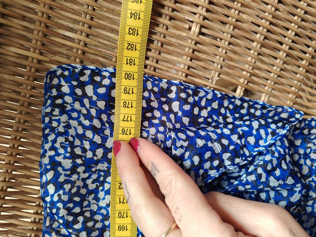 Foulard Monoprix Autre Ton - Taille unique - Bleu - État : Excellent