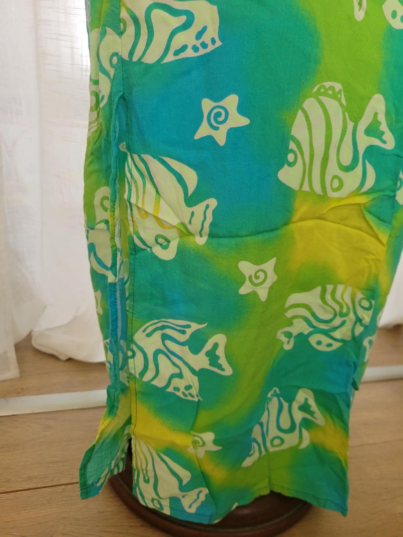 Robe d'été Vintage - S - Vert -
