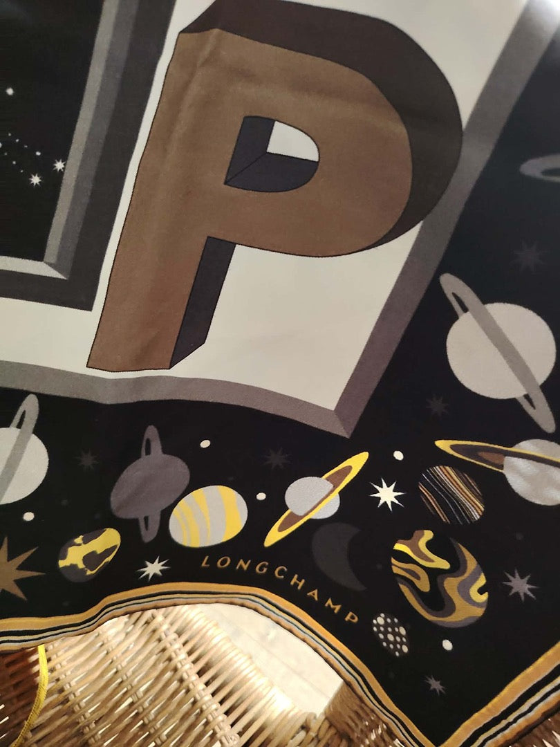 Foulard Longchamp - Taille unique - Noir - État : Excellent